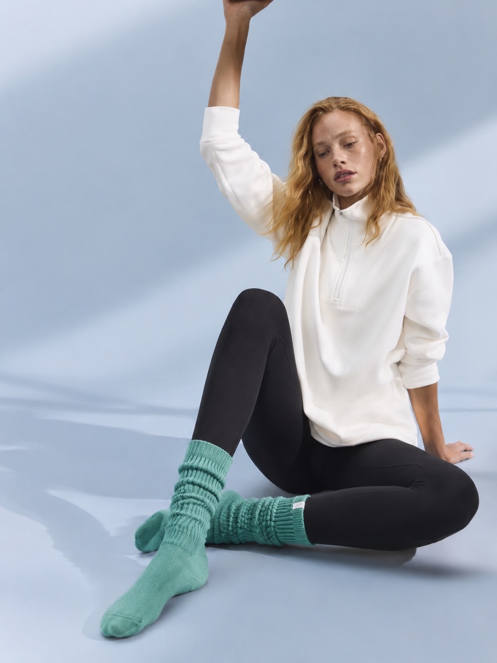 Cloud Scrunch Sock